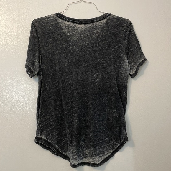 Freeze Large v neck black t shirt 60% cotton 40% polyester too tired to care - Picture 4 of 5